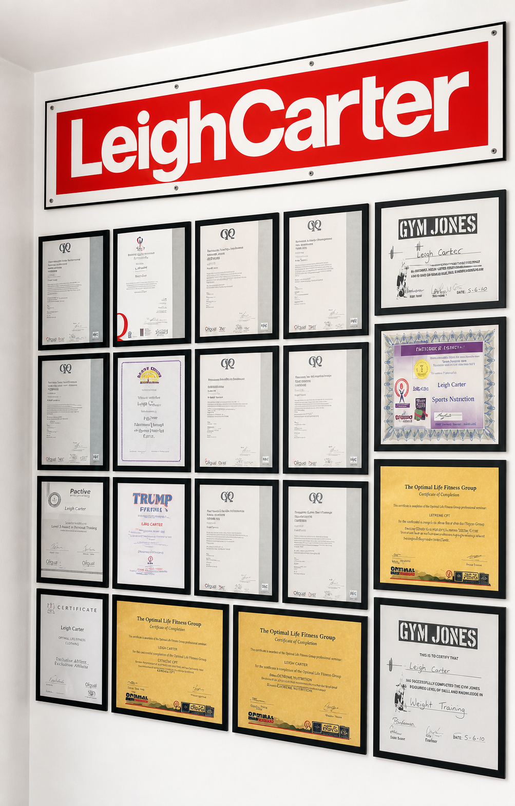 Leigh Carter qualifications
